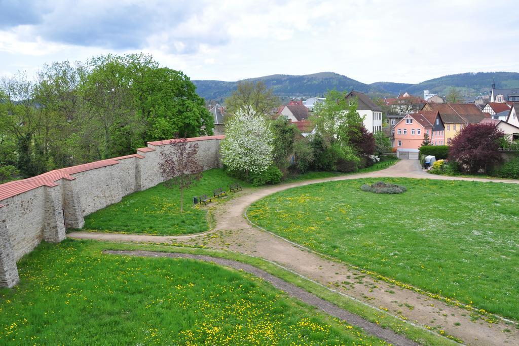 Hotel Am Hohen Schwarm Saalfeld Saale Exterior photo